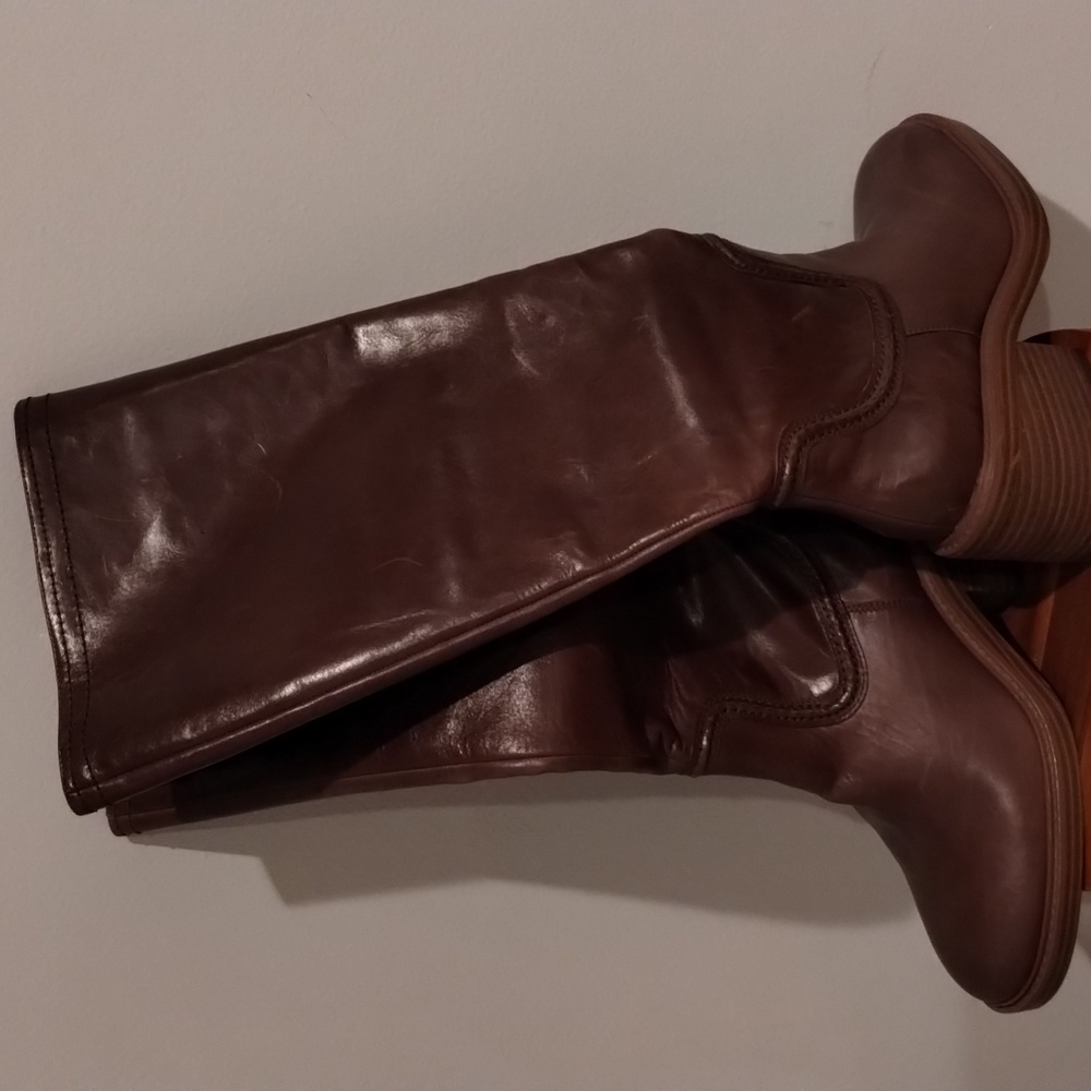 Leather Boots Brown Size 7 Vince Camuto Lia NWT - Picture 8 of 10